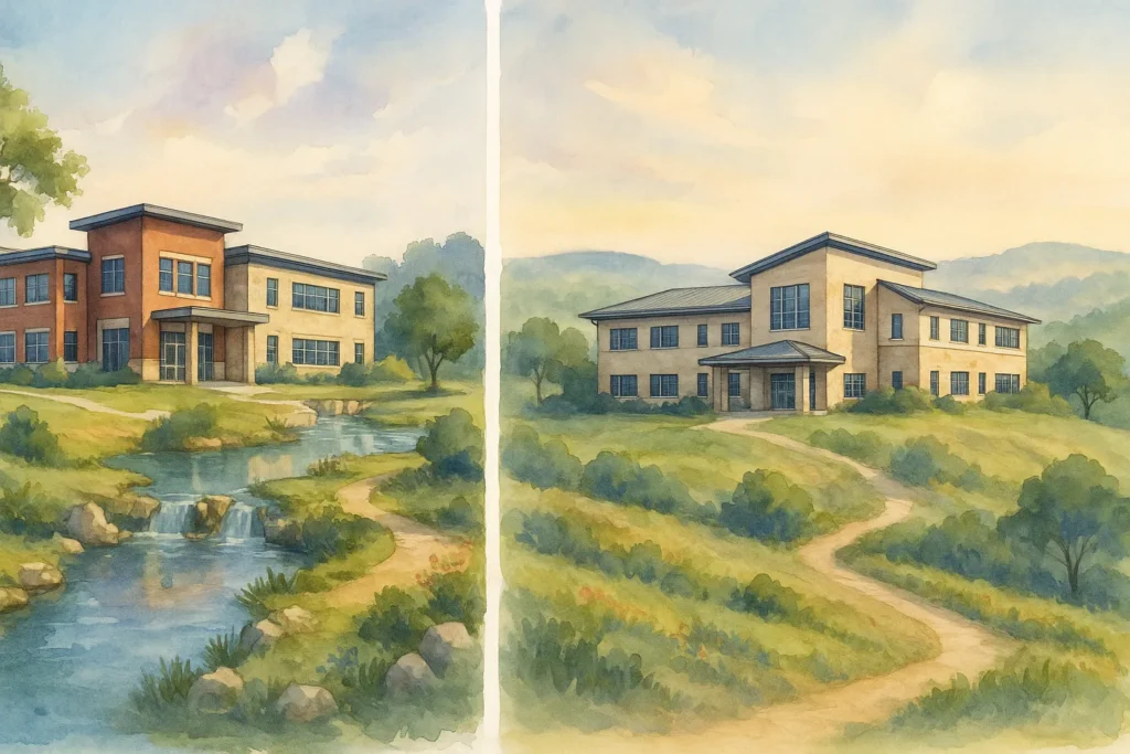 Artistic illustration of LTISD newest school campuses