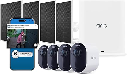 Arlo Ultra 4K HDR 3rd Gen bundle with solar panels