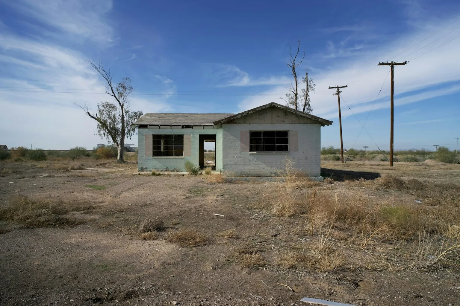 Vacant distressed house sold as-is at foreclosure