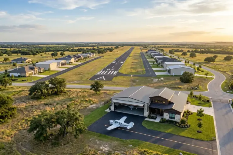 Georgetown Airpark (TA68): A Brand-New Gated Fly-In Community East of Georgetown TX